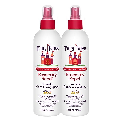 Fairy Tales Kids Rosemary Repel Lice Spray - Daily Conditioning & Protection, 8 fl oz Pack of 2
