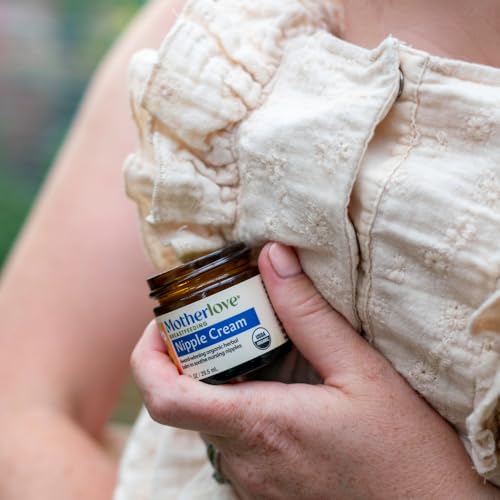 Motherlove Organic Nipple Cream for Sore Nursing Nipples (1 oz)