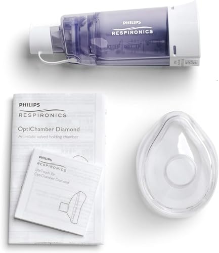 Philips Respironics OptiChamber Diamond Spacer with Medium LiteTouch Mask