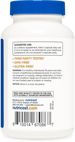 Nutricost Boron 5mg Capsules - 240 Vegetarian Capsules, Gluten-Free & Non-GMO