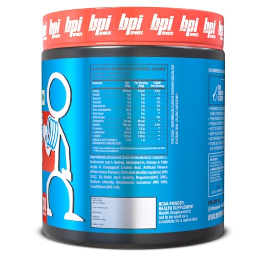 BPI Sports Best BCAA Powder - Muscle Recovery & Endurance (Watermelon Ice, 300g)