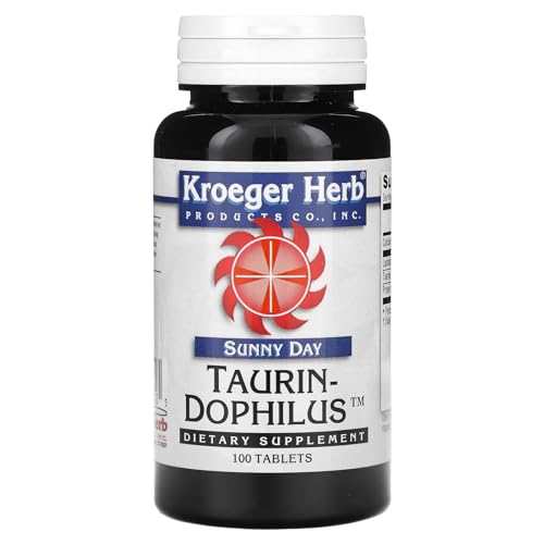 Kroeger Herb Taurine & Probiotic Dophilus Capsules - 100 Count