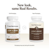 Real Mushrooms Lion's Mane Cognition Capsules - 120 Pieces for Brain Health
