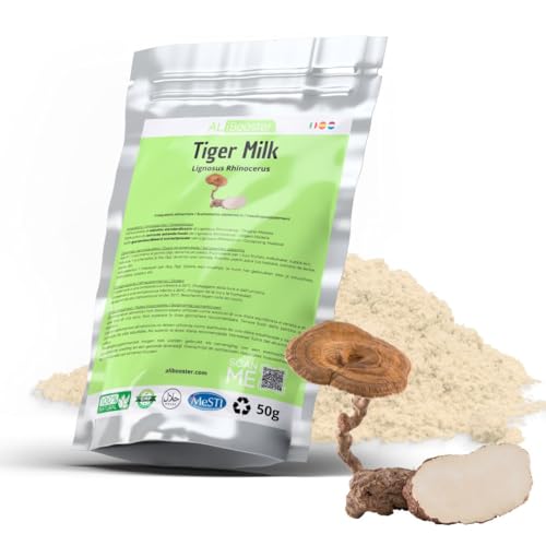 ALIBOOSTER Pure Standardized Tiger Milk Mushroom Extract Powder - 50g