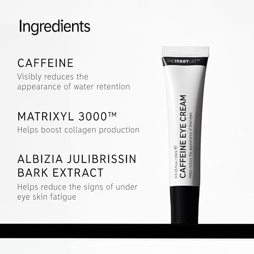 The INKEY List Caffeine Eye Cream, Brightens & Reduces Dark Circles