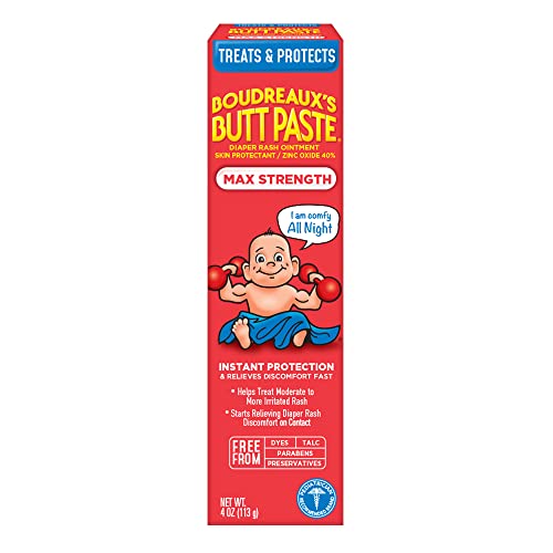 Boudreaux's Butt Paste Maximum Strength Diaper Rash Ointment - 4 Oz