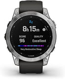 Garmin Fenix 7 Standard Edition Smartwatch - Silver with Graphite Band