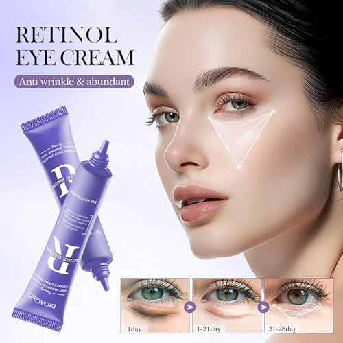 Retinol & Hyaluronic Acid Eye Cream for Dark Circles, Wrinkles & Puffiness
