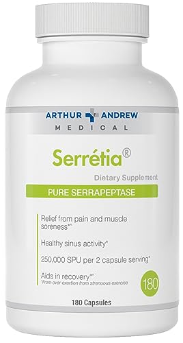 Arthur Andrew Medical Serretia Serrapeptase 500mg Capsules - 180 Count