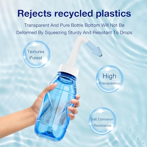 Dr. Isla Salt-Free Nasal Wash System - 330ml Neti Pot for Adults & Children