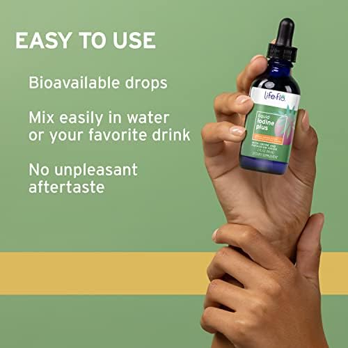 Life-Flo Iodine Plus Drops - Thyroid Support - 2 fl oz