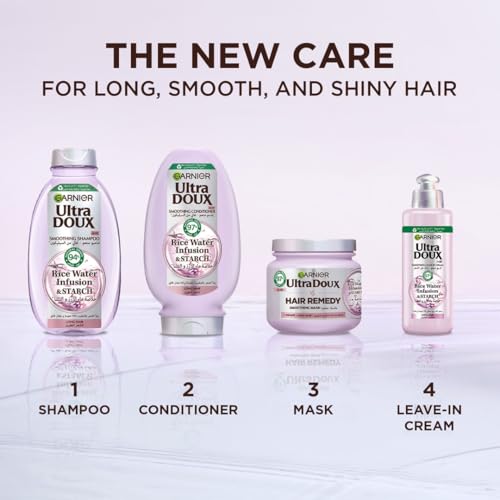 Garnier Ultra Doux Rice Water Conditioner - 360ml for Deep Nourishment