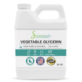 Soapeauty Organic Vegetable Glycerin USP - 32oz (Non-GMO, Natural)