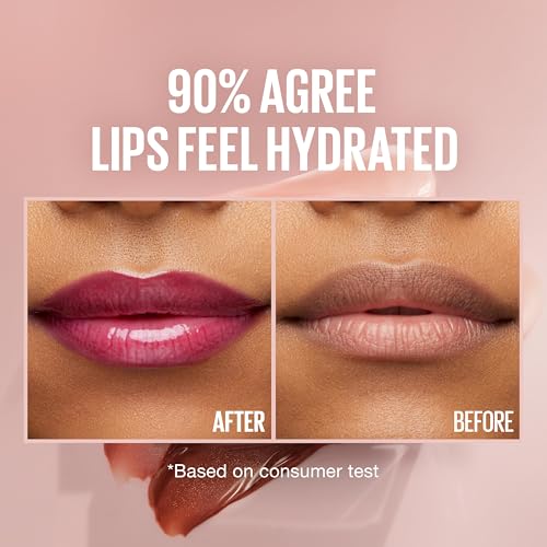 Maybelline New York Lifter Gloss Hydrating Lip Gloss with Hyaluronic Acid - Taffy Sheer Berry | 1 Count