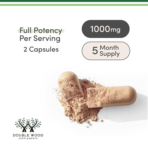 Premium Maca Root Capsules 1000mg - Black, Red, Yellow Blend for Energy & Performance | 300 Count by Double Wood Supplements