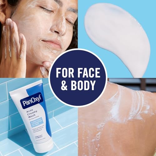 Panoxyl 4% Acne Creamy Wash - 6 oz (Pack of 2) - Benzoyl Peroxide Acne Treatment