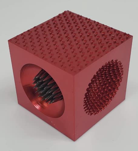 BULLETPROOF Parabellum CUBE2 5-in-1 Pool Cue Tip Tool - Tapper, Perforator, Shaper (Red/Black)