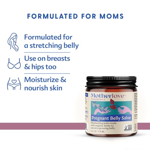 Motherlove Organic Pregnant Belly Salve for Stretch Marks (4 oz)