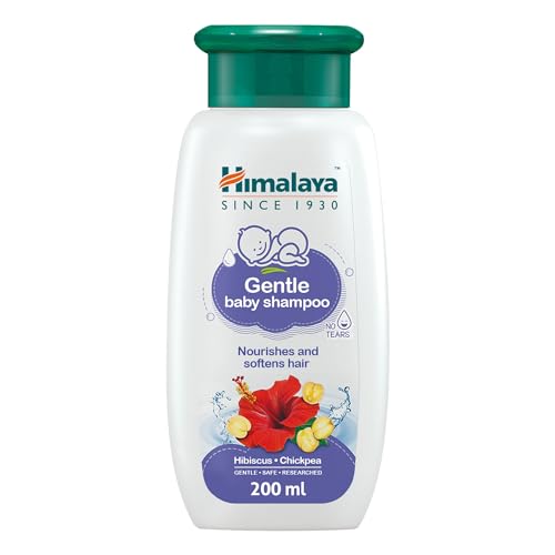 Himalaya Gentle Baby Shampoo - No-Tears Formula with Hibiscus & Chickpeas - 94.4% Natural, Dermatologically Tested