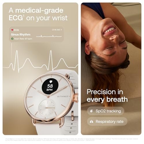 Withings ScanWatch 2 Hybrid Smart Watch - GPS, Cycle & 30-Day Battery