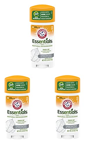 Arm & Hammer Deodorant Essentials Unscented - 2.5 oz (3 Pack)
