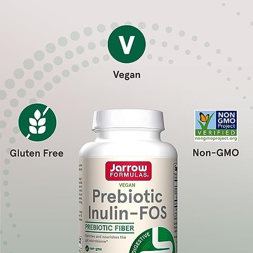 Jarrow Formulas Inulin FOS Prebiotic Fiber Powder - 6.3 oz - Digestive Health