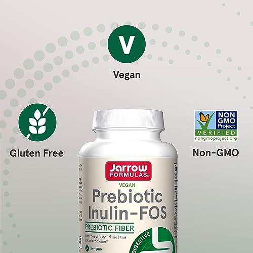 Jarrow Formulas Inulin FOS Prebiotic Fiber Powder - 6.3 oz - Digestive Health