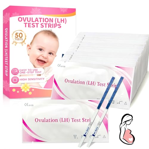 High Sensitivity LH Ovulation Test Strips (50 Count) - Fertility Predictor Kit