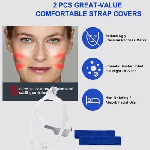 Gbbazu DreamWear Nasal Mask Frame Assembly with Headgear & 3-Size Pillows