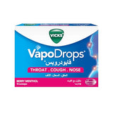 Vicks VapoDrops Cough & Sore Throat Lozenges - Berry Menthol (16 Count)