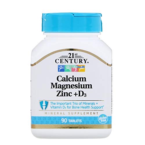 21st Century Cal Mag Zinc D3 Supplement - Bone & Immune Health (90 Tablets)