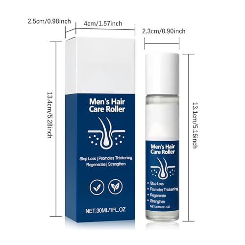 Hair Growth Serum for Men - Hair Loss & Hair Growth Scalp Treatment Oil to Stop Hair Fall & Receding Hairline - Scalp Strengthening Oil for Thicker and Fuller Hair Enhancer, 30ml