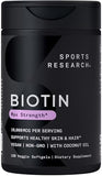 Sports Research Biotin 10,000 mcg: High-Potency Hair, Skin & Nail Support