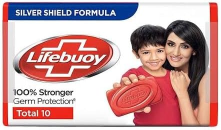 Lifebuoy Antibacterial Soap Bar with Vitamins (4-Pack)