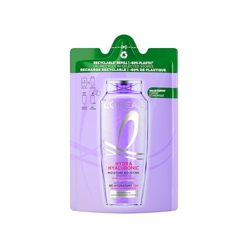 Elvive Hydra Hyaluronic Paraben-Free Shampoo, Dandruff Relief for Dry, Dehydrated Hair, 300 ml