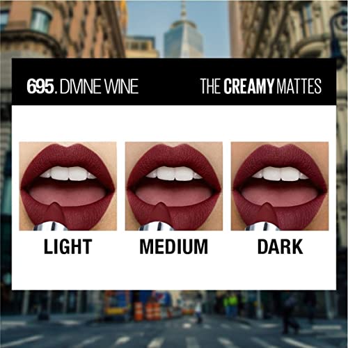 Maybelline Color Sensational Lipstick - Divine Wine - Matte Finish & Hydrating