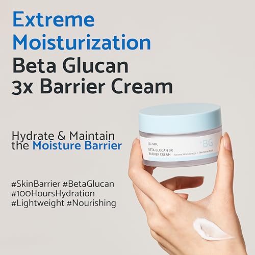 IUNIK BETA-GLUCAN BARRIER MOISTURIZER WITH SHEA BUTTER & PANTHENOL FOR DRY/SOFTENED SKIN