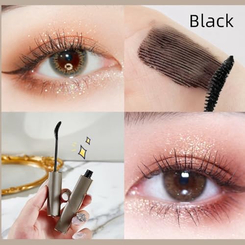 Black Waterproof Volumizing Mascara - Clump-Free & Long Lasting - Sweat Resistant