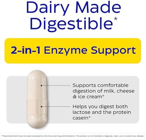 Enzymedica DairyAssist: Lactose Intolerance Relief (30 Capsules)