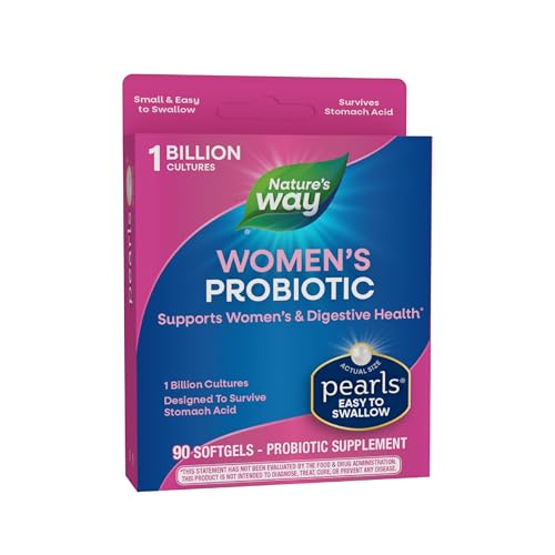 Nature's Way Probiotic Pearls for Women - Supports Vaginal & Digestive Health (90 Softgels)
