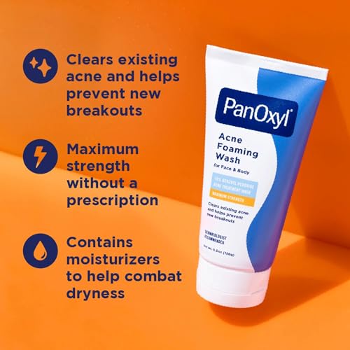 Panoxyl Acne Foaming Wash 5.5 oz (Pack of 2) - Benzoyl Peroxide Acne Cleanser