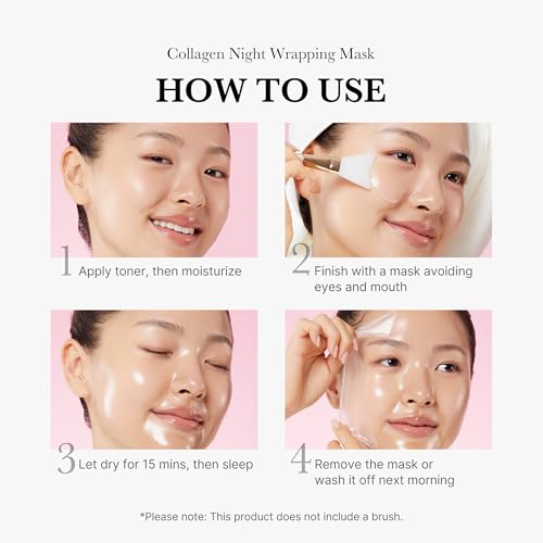 Collagen Night Wrapping Mask - Hydrating & Anti-Aging Sleep Mask for Overnight Skin Repair