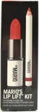 Makeup By Mario Mario's Lip Lift Kit - Power Red: Alicia Lipstick & Niels Lip Pencil