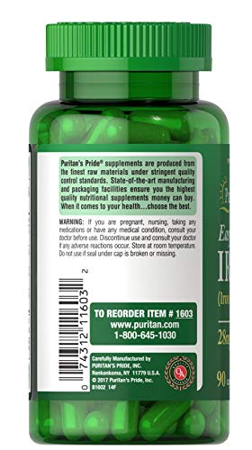 Puritan's Pride Easy Iron 28mg Capsules - 90 Count with Iron Glycinate for Women's Health