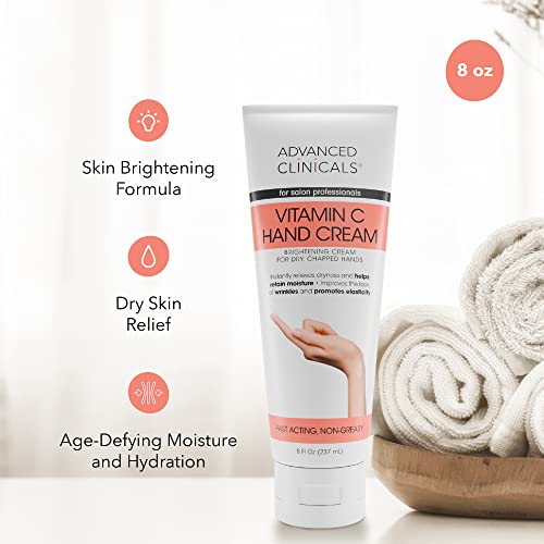 Advanced Clinicals Vitamin C Body & Hand Lotion - Intense Hydration for Dry Skin