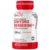 Dihydroberberine with Ceylon Cinnamon Supplement, 200mg per Capsule, 60 Capsules - 5X More Effective