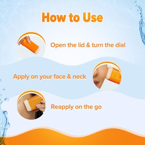 Aqualogica Glow+ Sunstick SPF50+ Papaya Vitamin C Hyaluronic Acid Sunscreen Bar