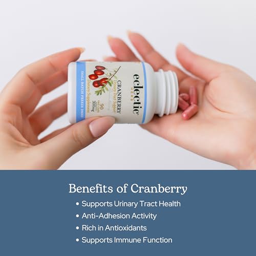 Eclectic Institute Cranberry 300mg Capsules for Urinary Tract Health - 120 Count