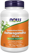 NOW Foods, Standardized Extract Ashwagandha, 450 mg, 180 Veg Capsules