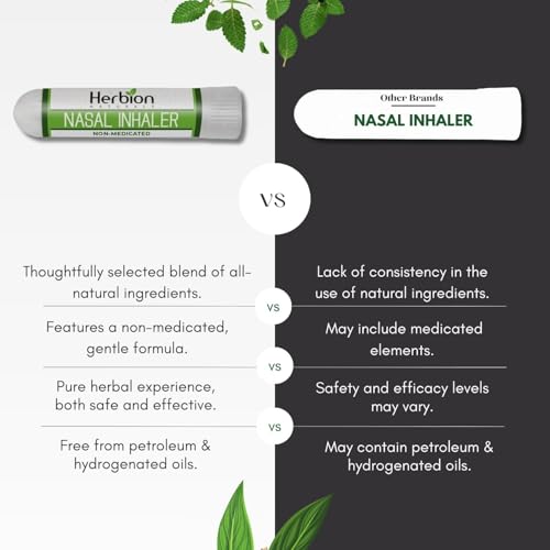 Herbion Naturals Non-Medicated Nasal Inhaler - Fast Congestion Relief